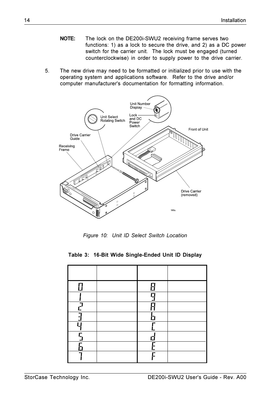 StorCase Technology DE200i-SWU2 User Manual | Page 21 / 37