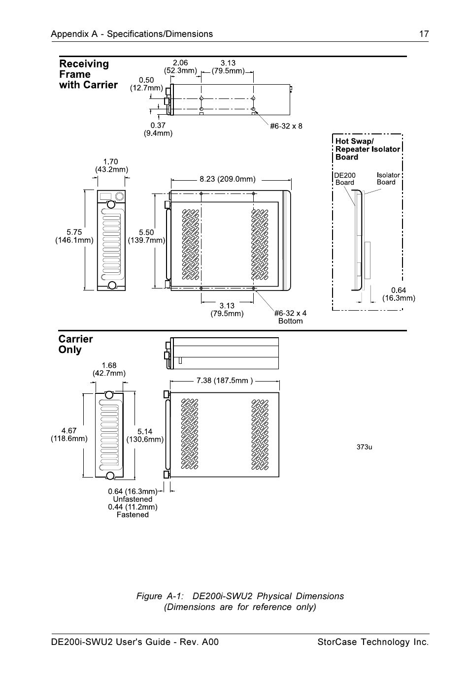 StorCase Technology DE200i-SWU2 User Manual | Page 24 / 37