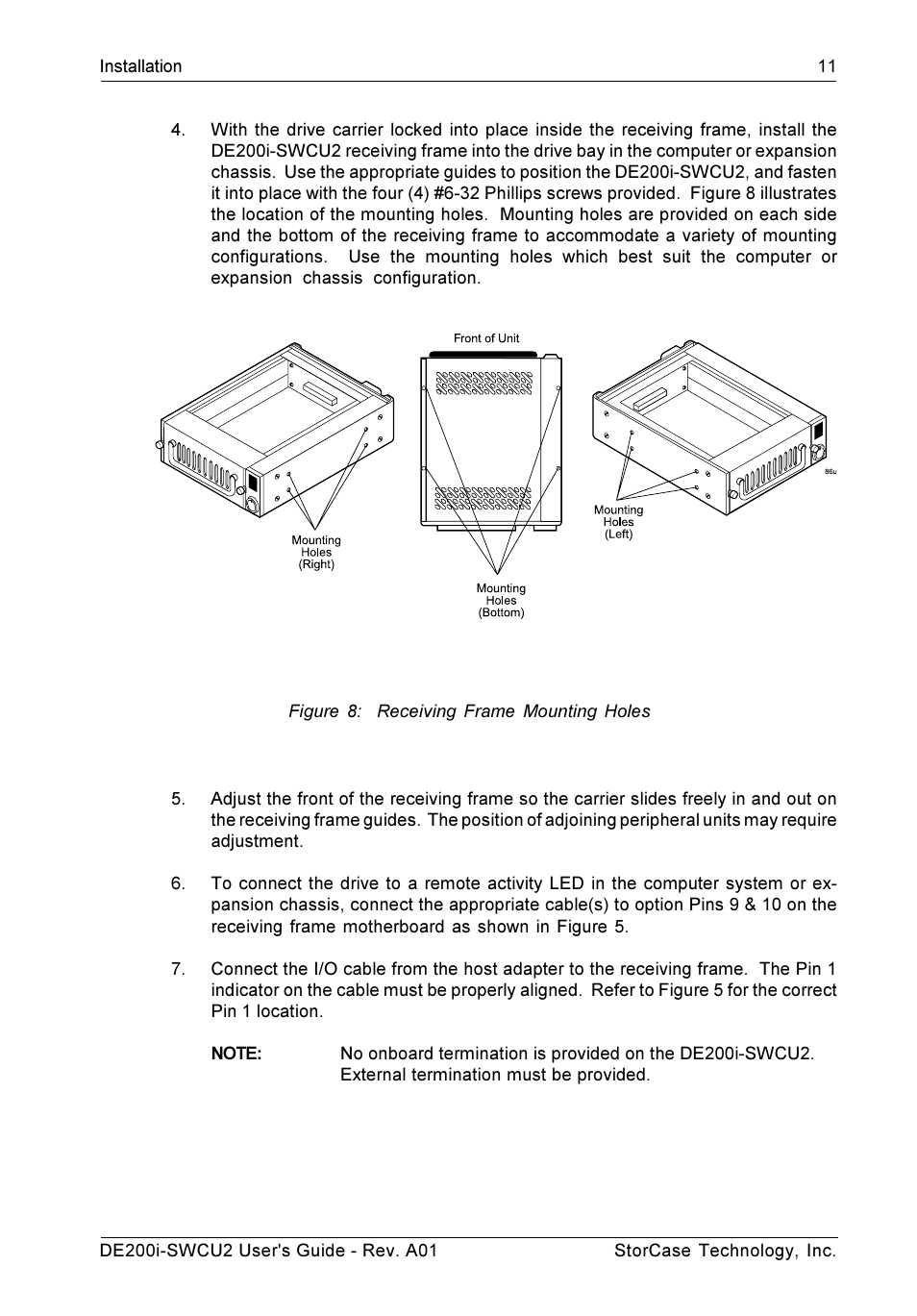 StorCase Technology DE200i-SWCU2 User Manual | Page 18 / 35