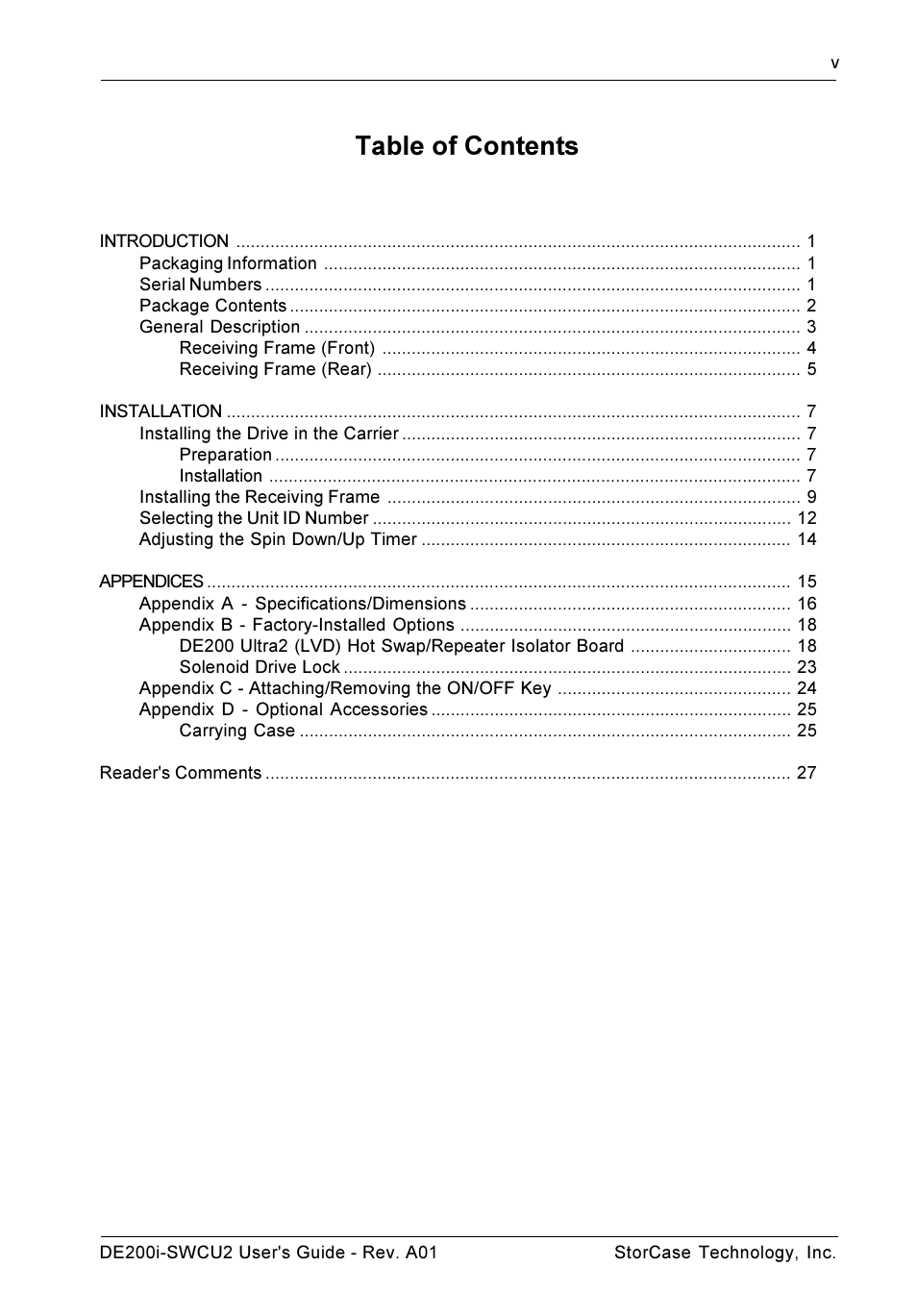 StorCase Technology DE200i-SWCU2 User Manual | Page 6 / 35