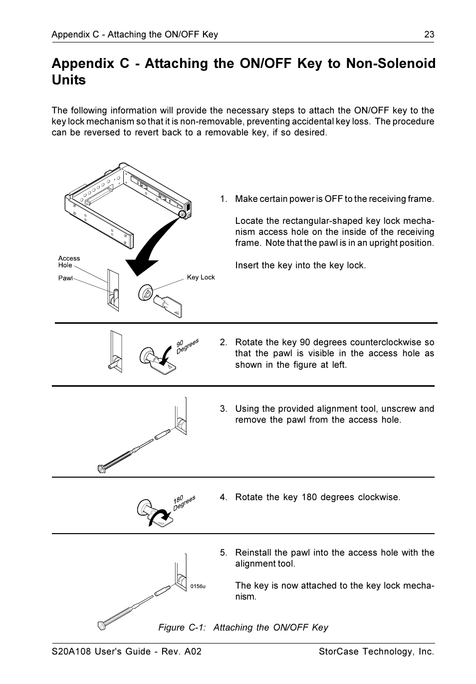 StorCase Technology S20A108 User Manual | Page 30 / 33