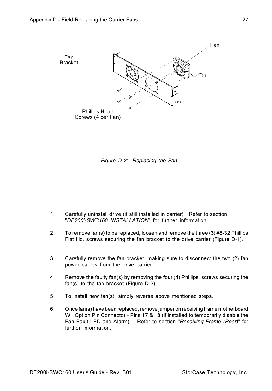 StorCase Technology DE200i-SWC160 User Manual | Page 34 / 37