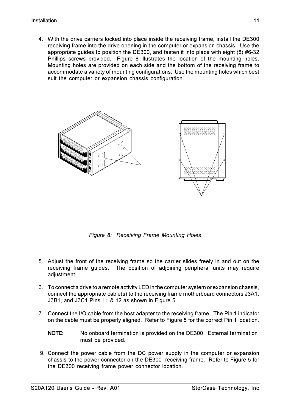 StorCase Technology S20A120 User Manual | Page 18 / 31