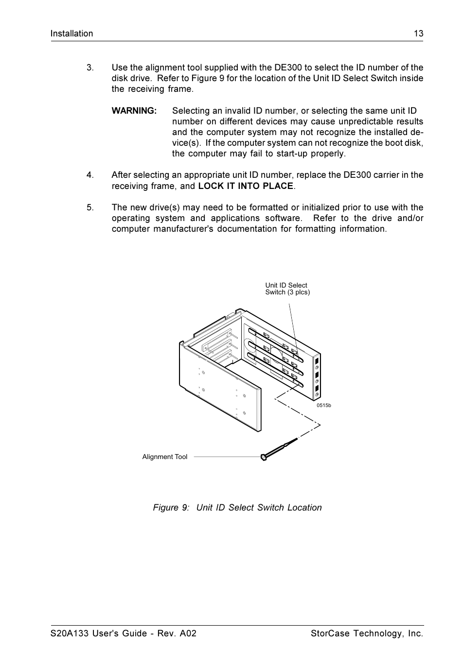 StorCase Technology S20A133 User Manual | Page 20 / 29