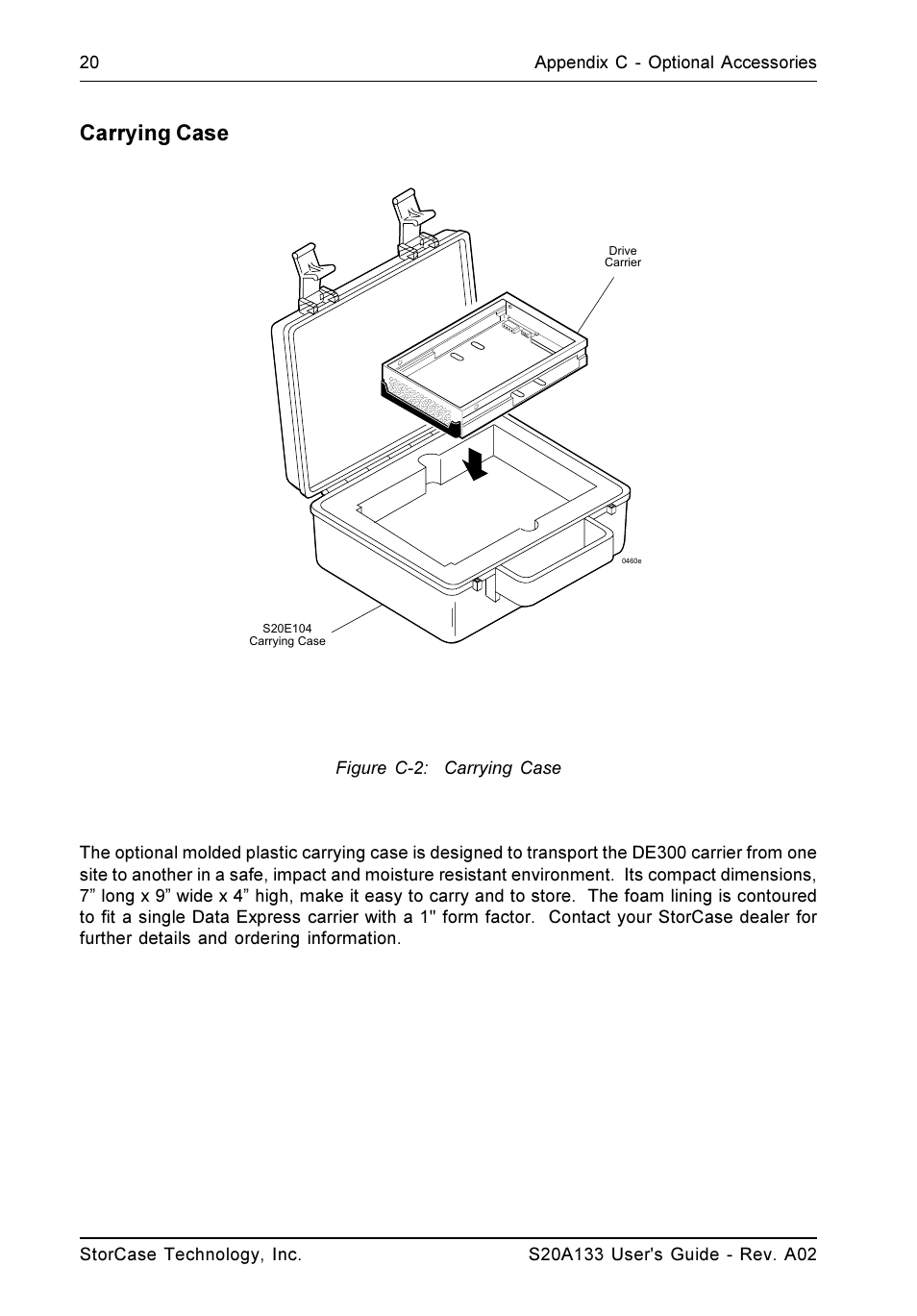 Carrying case | StorCase Technology S20A133 User Manual | Page 27 / 29