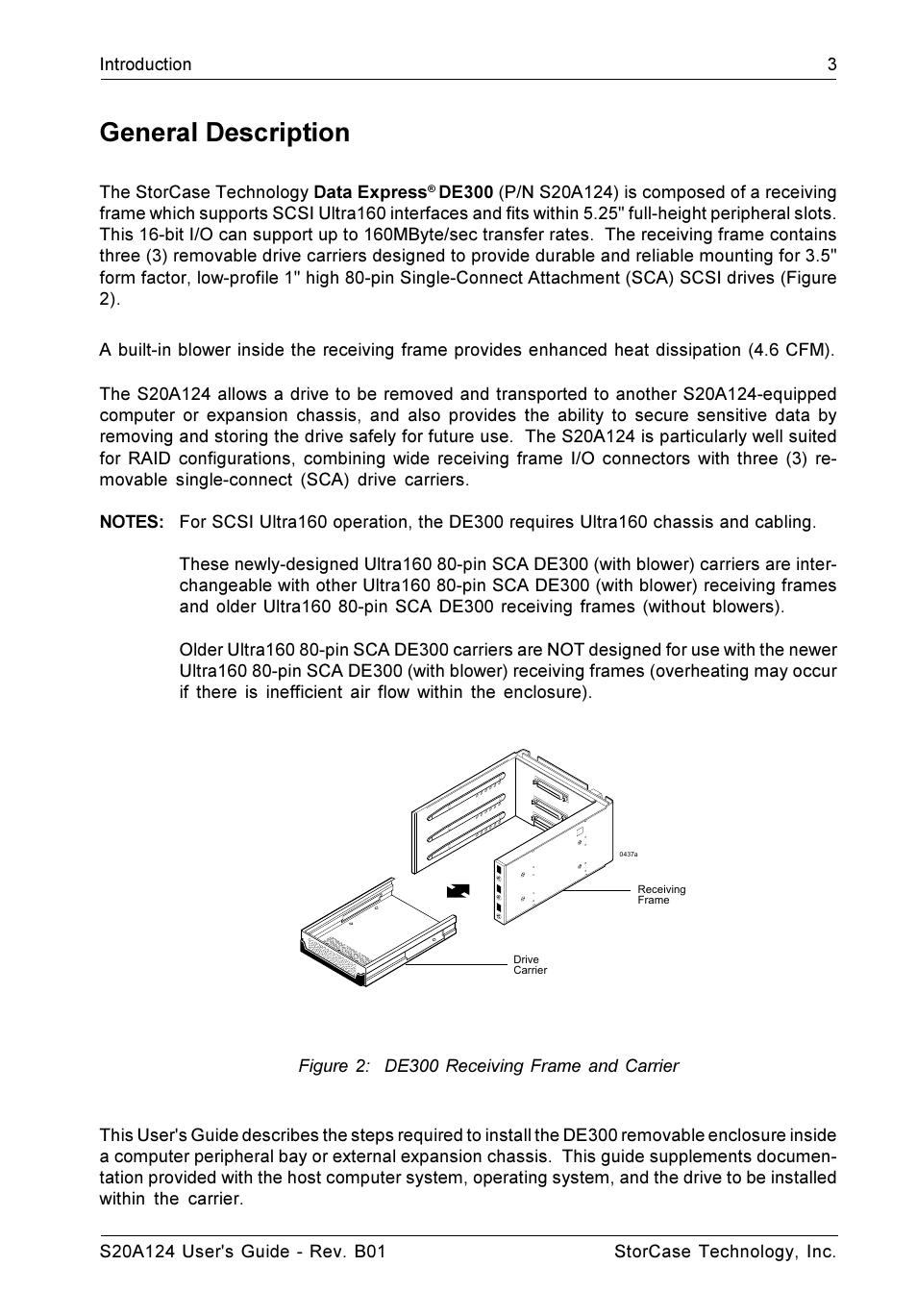 General description | StorCase Technology S20A124 User Manual | Page 10 / 29
