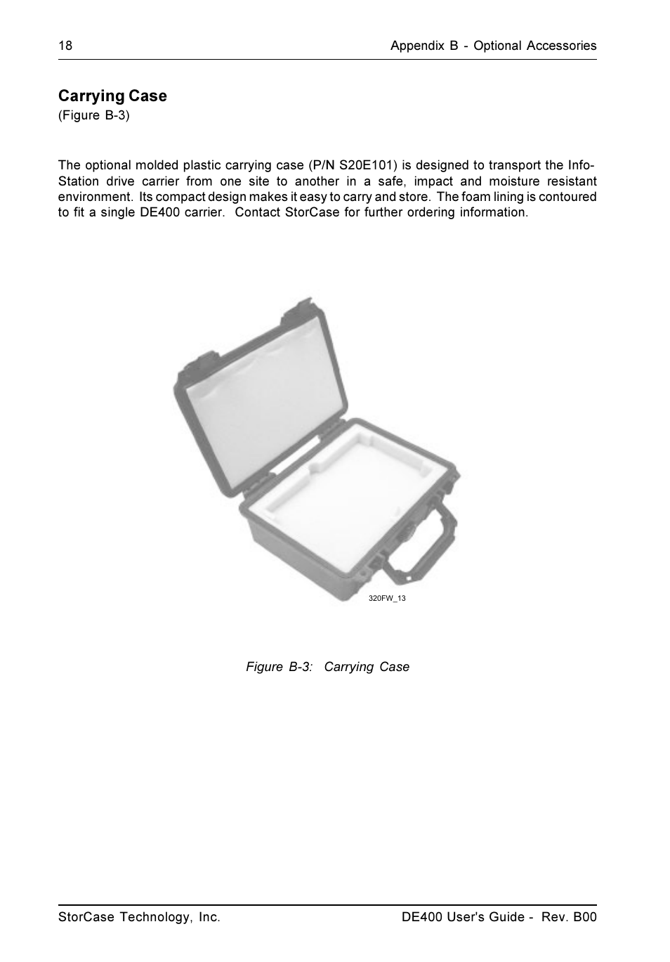 Carrying case | StorCase Technology DE400 User Manual | Page 26 / 28