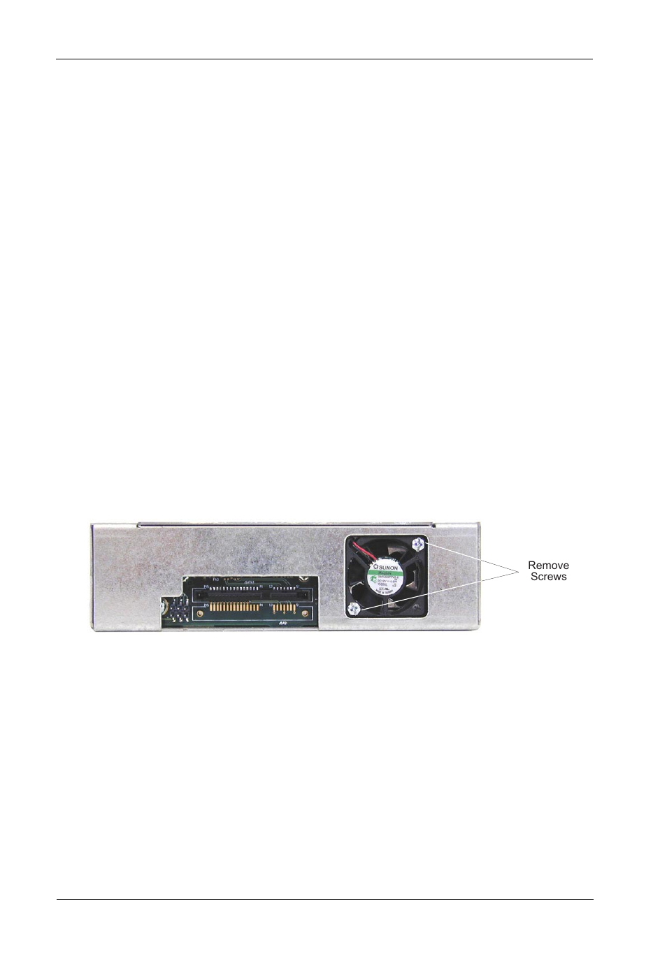 Replacing the cooling fan | StorCase Technology DX115 User Manual | Page 19 / 25
