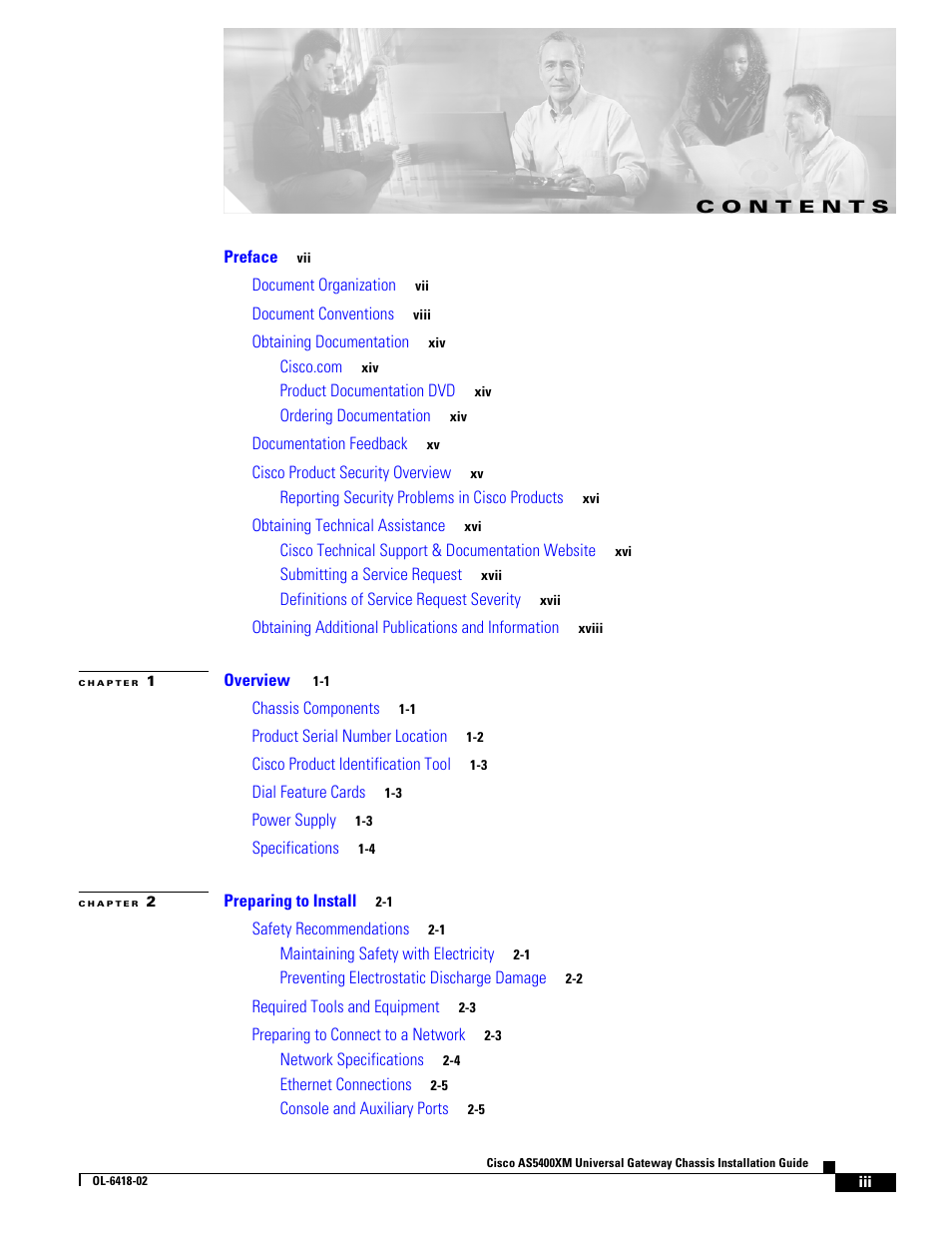 Cisco XM Universal Gateways Cisco AS5400XM User Manual | Page 3 / 100