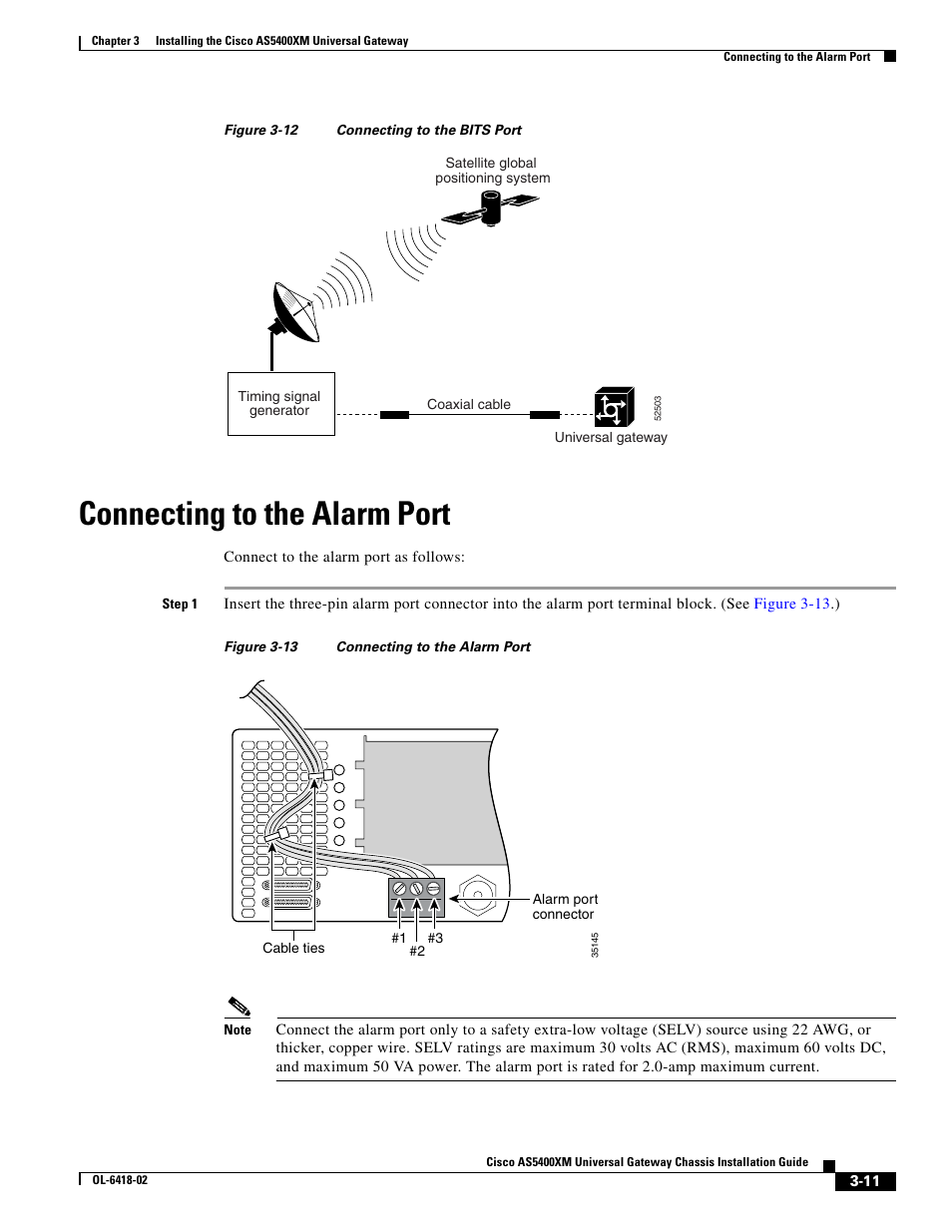 Connecting to the alarm port | Cisco XM Universal Gateways Cisco AS5400XM User Manual | Page 41 / 100