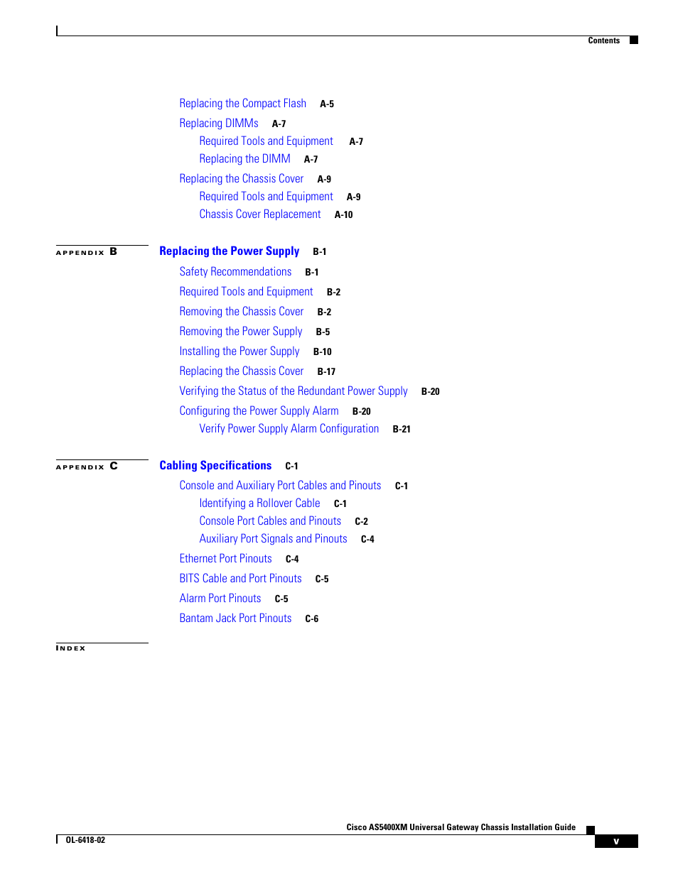 Cisco XM Universal Gateways Cisco AS5400XM User Manual | Page 5 / 100