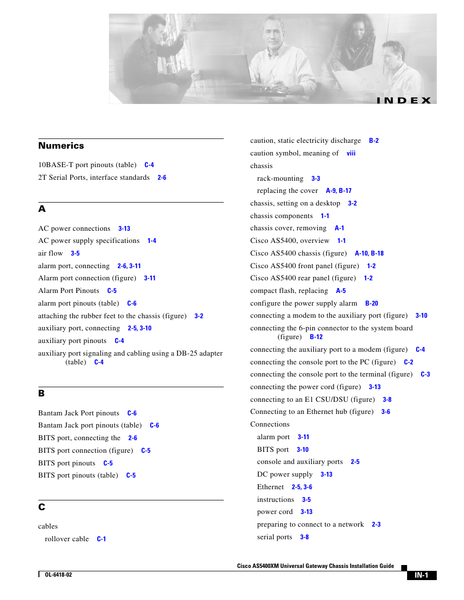 Index, N d e x | Cisco XM Universal Gateways Cisco AS5400XM User Manual | Page 95 / 100