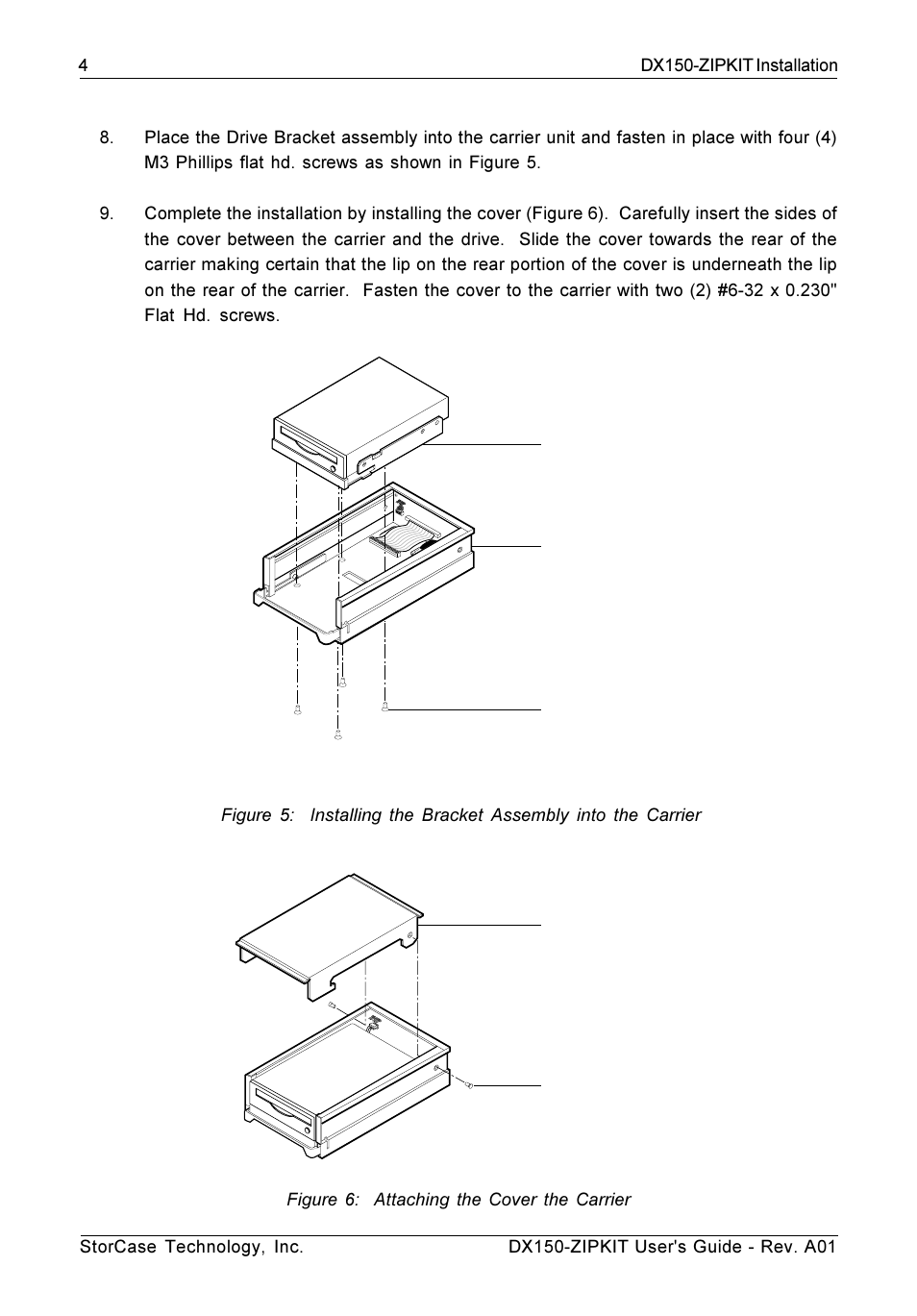 StorCase Technology DX150-ZIPKIT Zip User Manual | Page 4 / 4