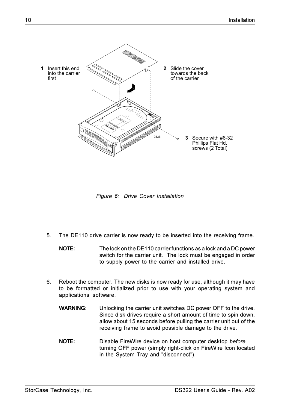 StorCase Technology DS322 User Manual | Page 18 / 30