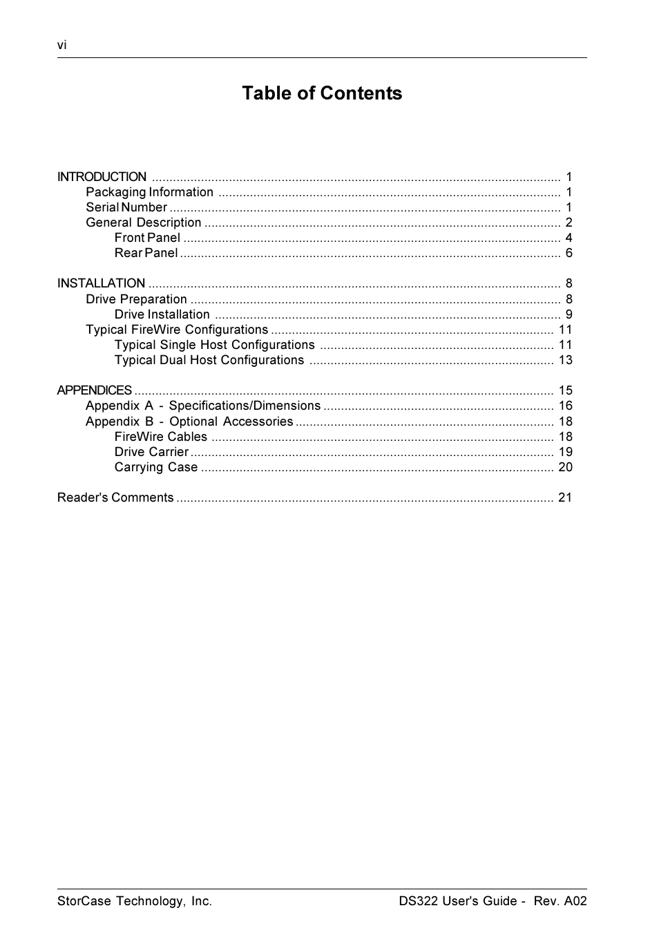 StorCase Technology DS322 User Manual | Page 7 / 30