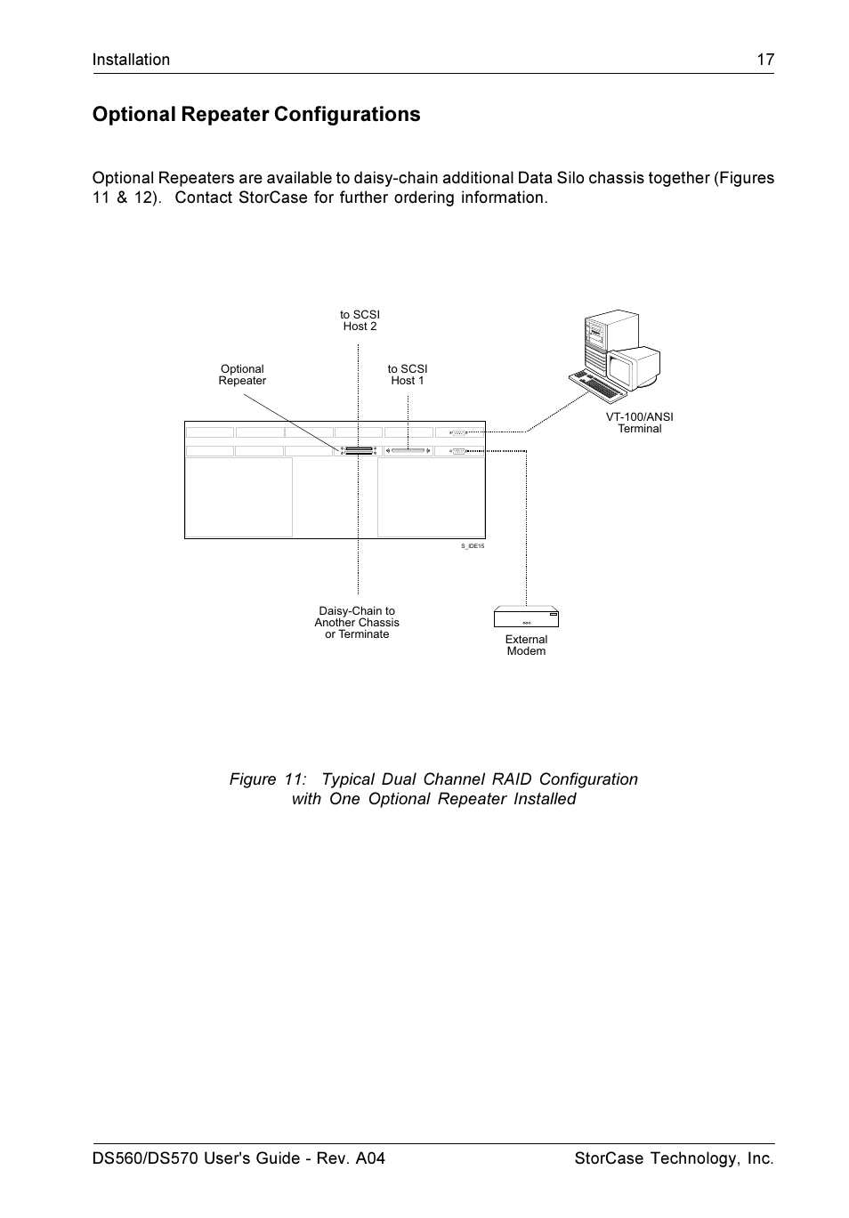 Optional repeater configurations | StorCase Technology DS570 User Manual | Page 26 / 67