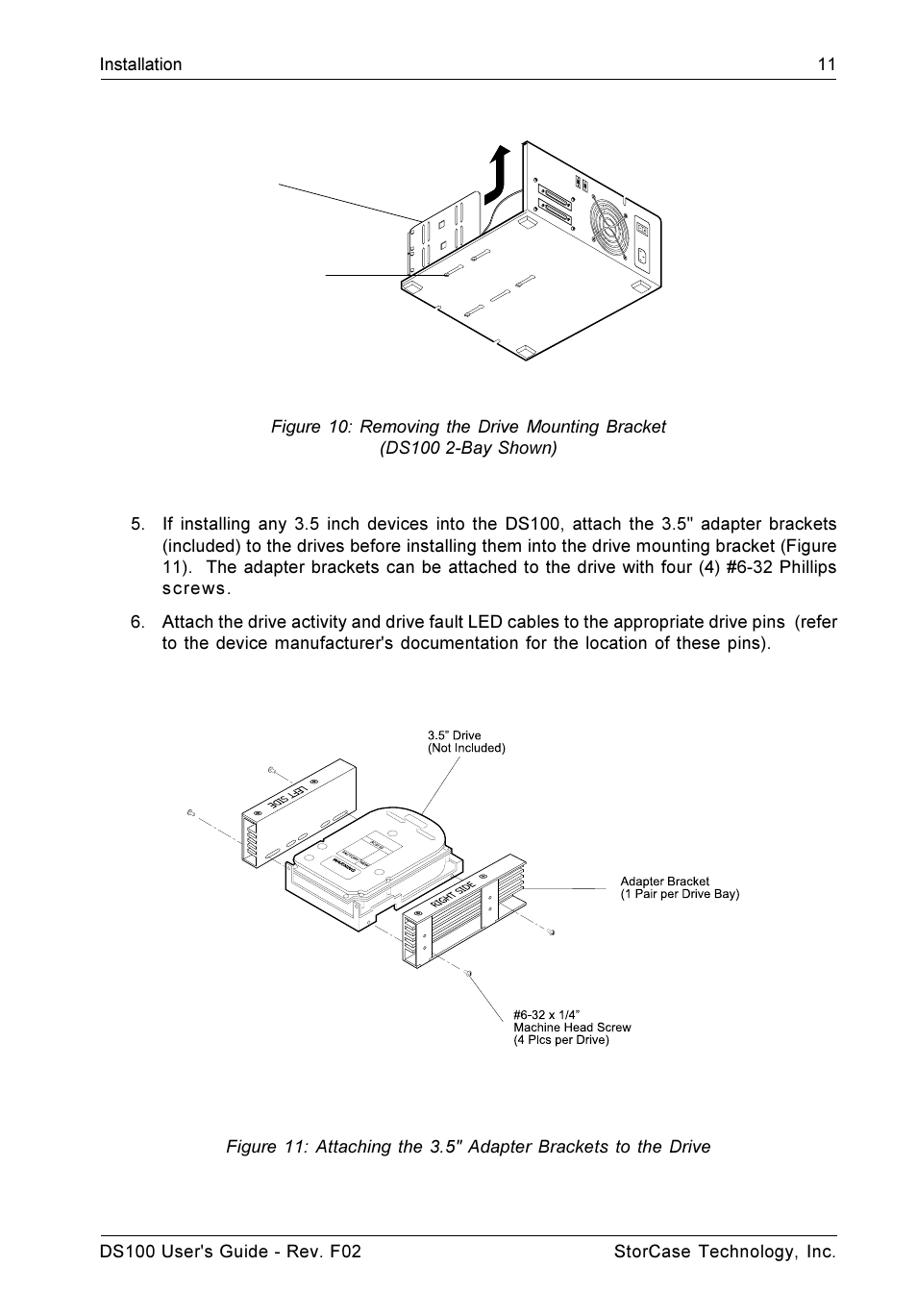 StorCase Technology DS100 User Manual | Page 20 / 33