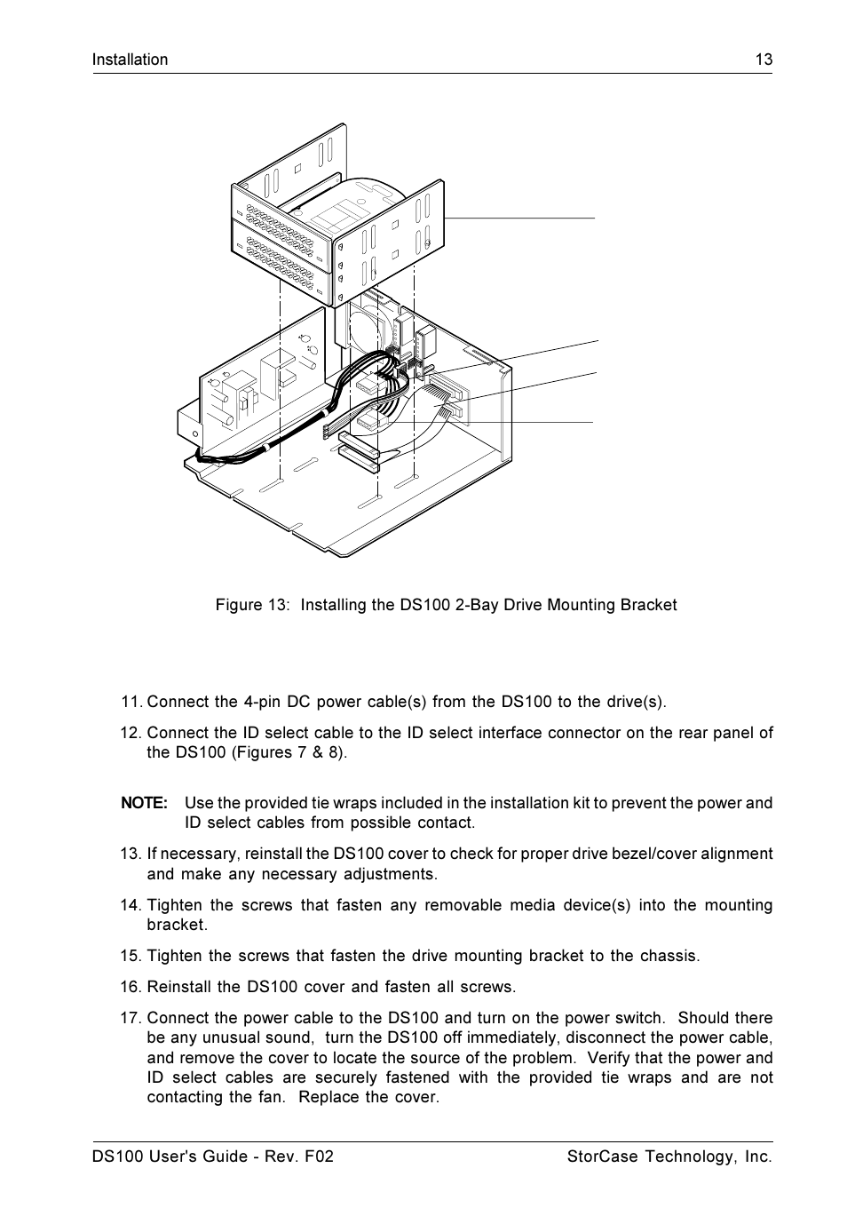 StorCase Technology DS100 User Manual | Page 22 / 33