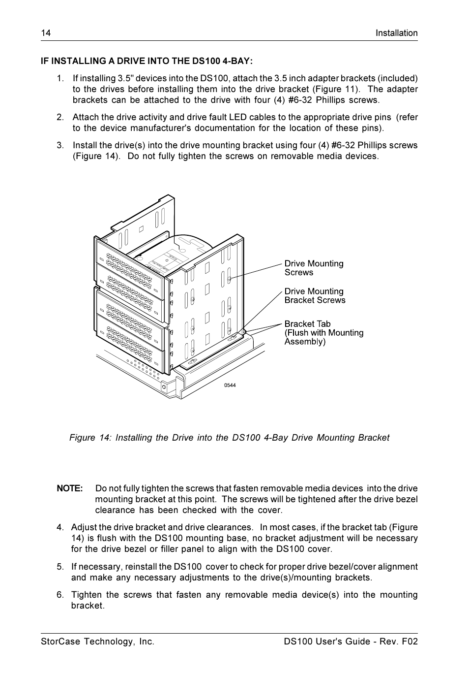 StorCase Technology DS100 User Manual | Page 23 / 33