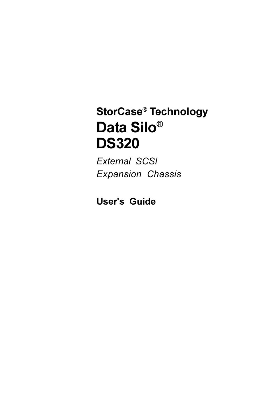 StorCase Technology DS320 User Manual | 26 pages