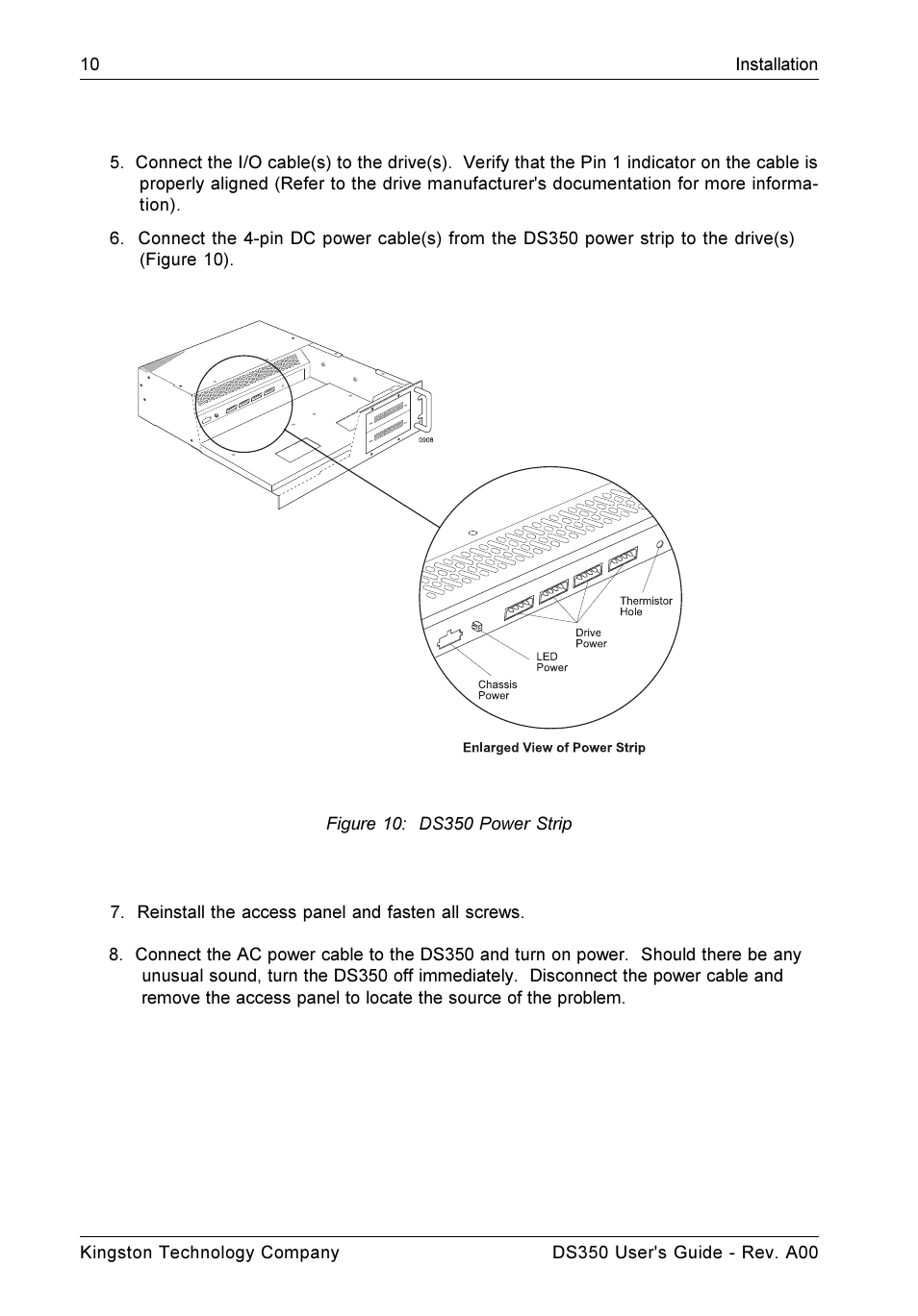 StorCase Technology DS350 User Manual | Page 19 / 35