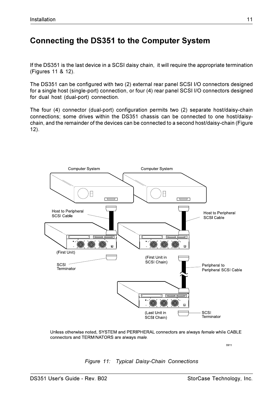 Connecting the ds351 to the computer system | StorCase Technology DS351 User Manual | Page 19 / 30