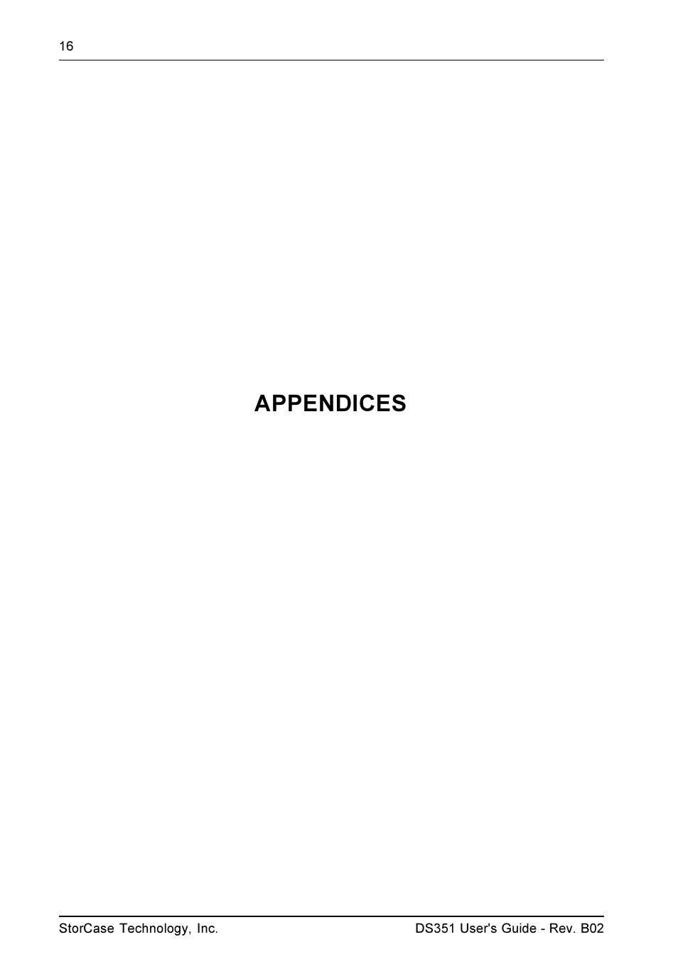 Appendices | StorCase Technology DS351 User Manual | Page 24 / 30