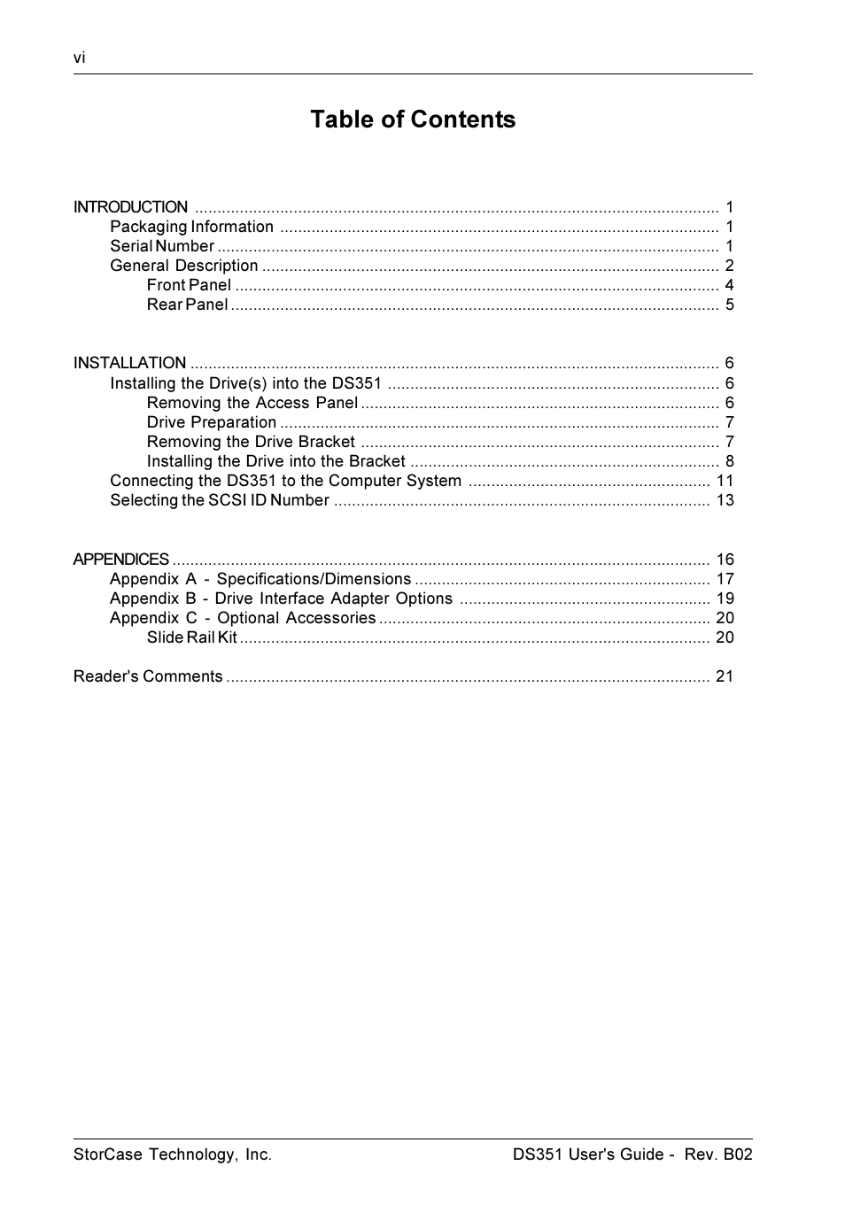 StorCase Technology DS351 User Manual | Page 7 / 30