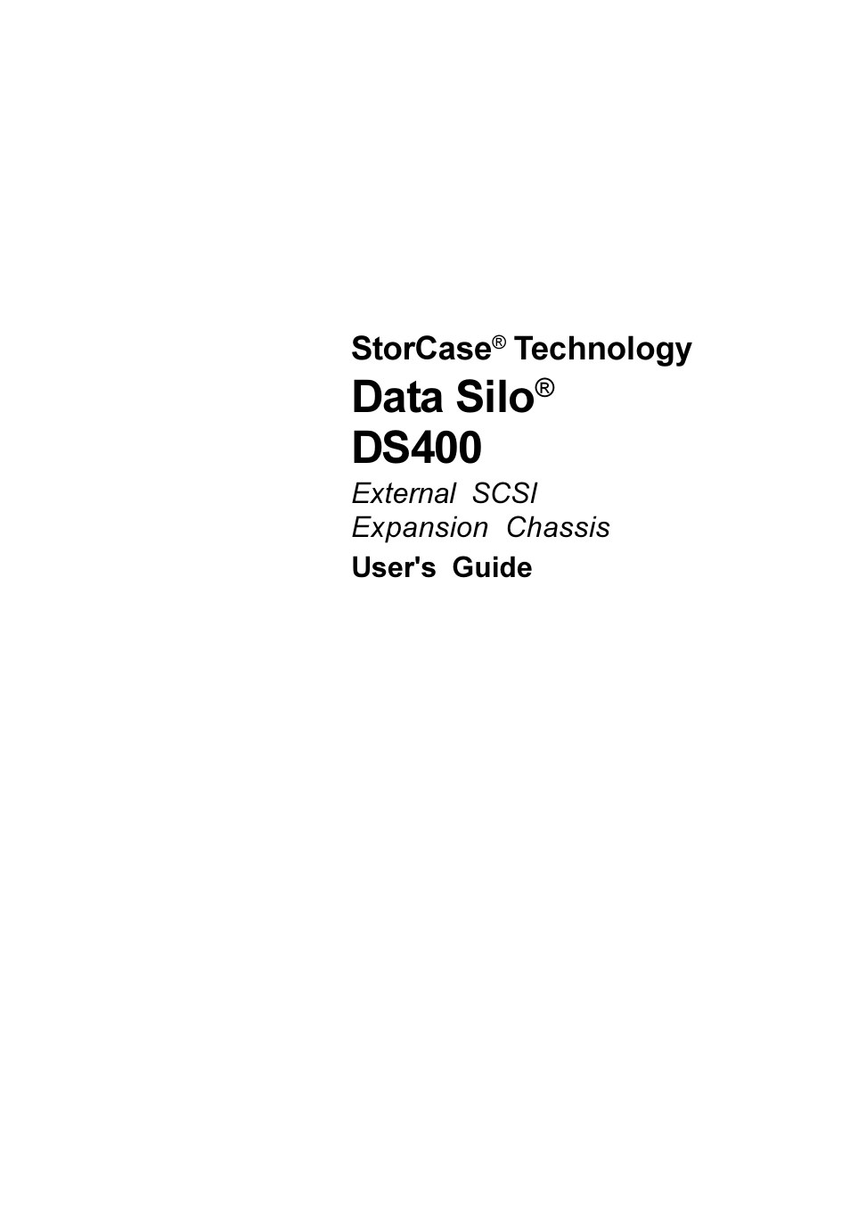 StorCase Technology DS400 User Manual | 39 pages