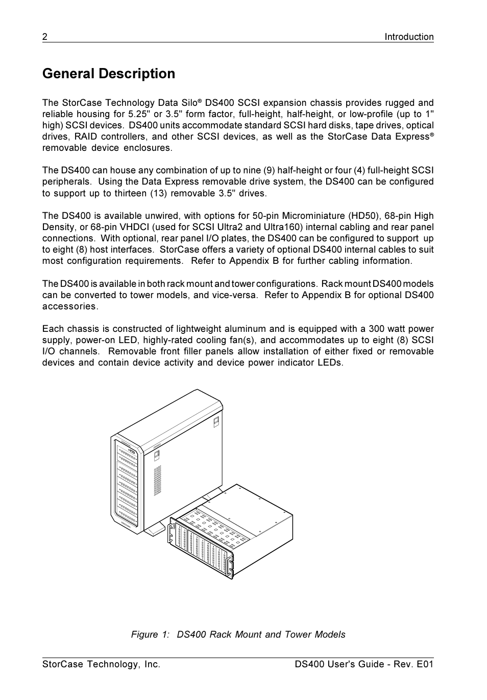 General description | StorCase Technology DS400 User Manual | Page 11 / 39