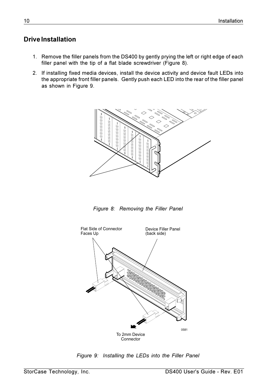 Drive installation | StorCase Technology DS400 User Manual | Page 19 / 39