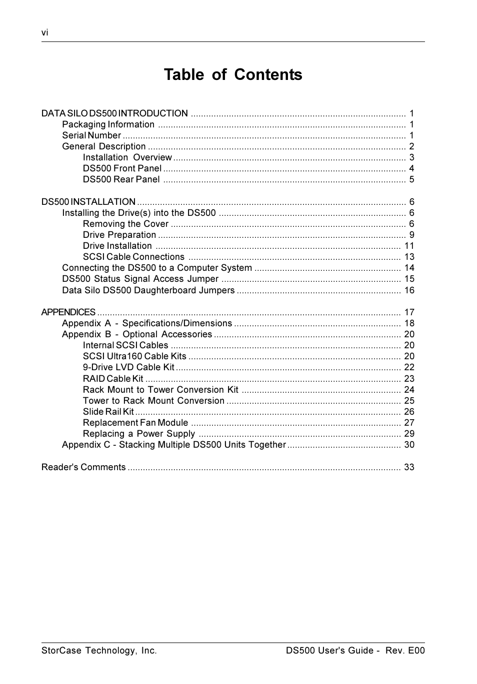 StorCase Technology DS500 User Manual | Page 7 / 42