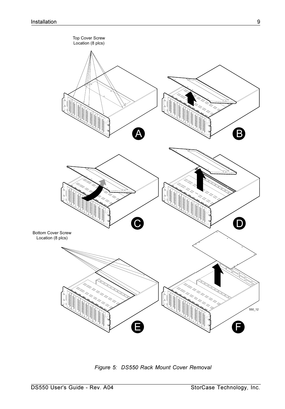 Ab c d | StorCase Technology DS550 User Manual | Page 17 / 42