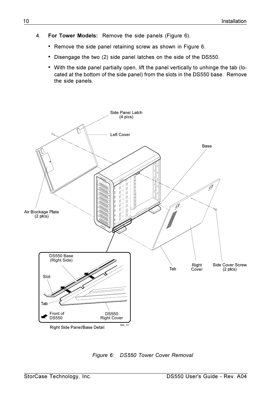 StorCase Technology DS550 User Manual | Page 18 / 42