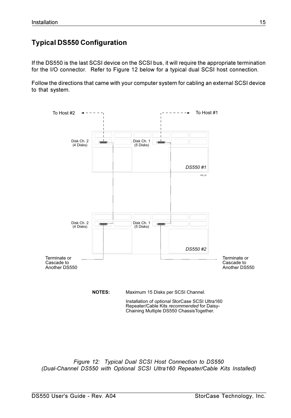 Typical ds550 configuration | StorCase Technology DS550 User Manual | Page 23 / 42