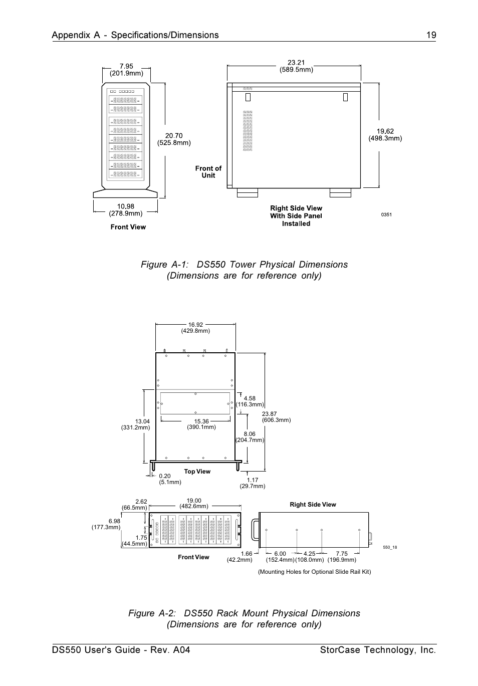 StorCase Technology DS550 User Manual | Page 27 / 42