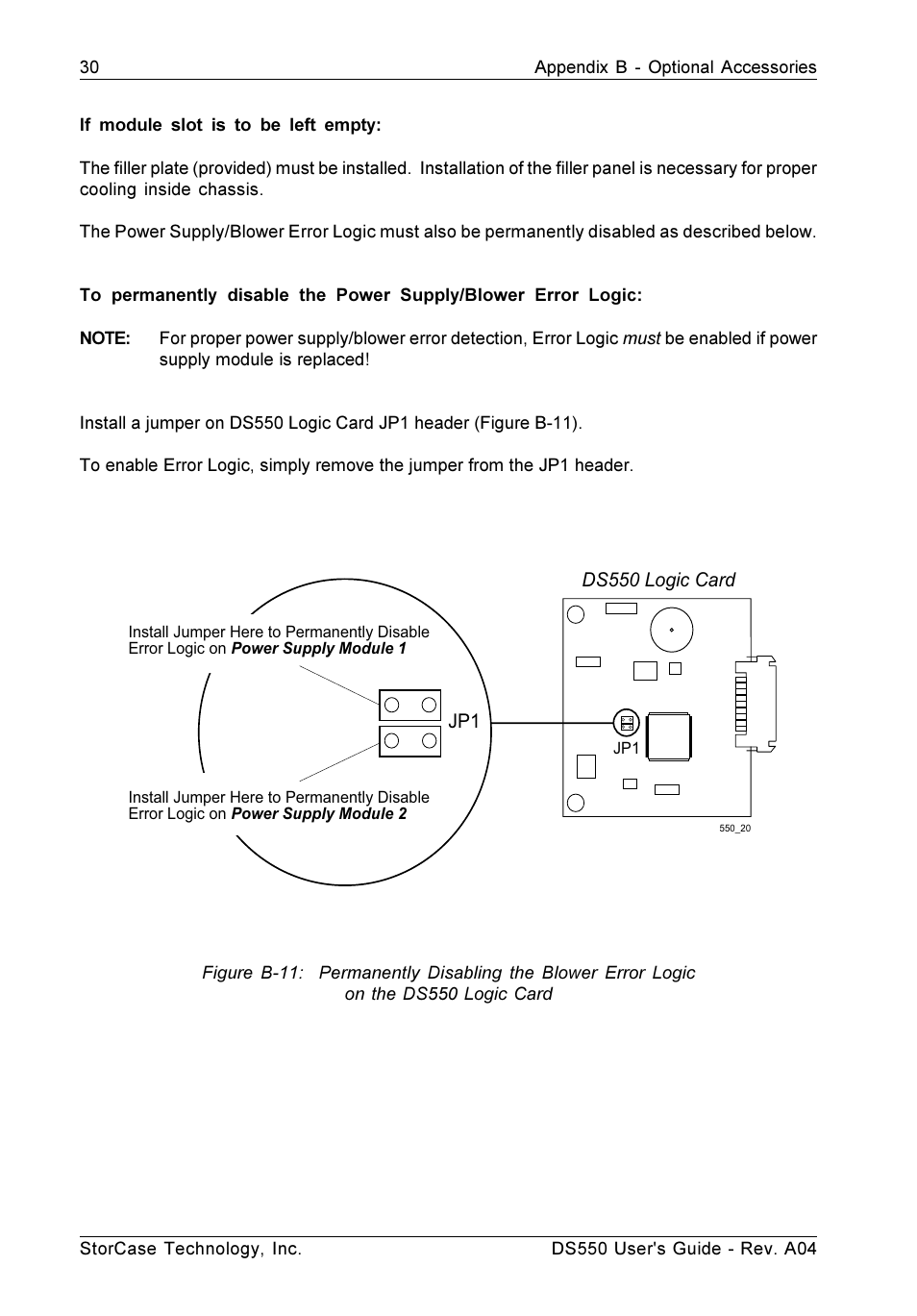 StorCase Technology DS550 User Manual | Page 38 / 42