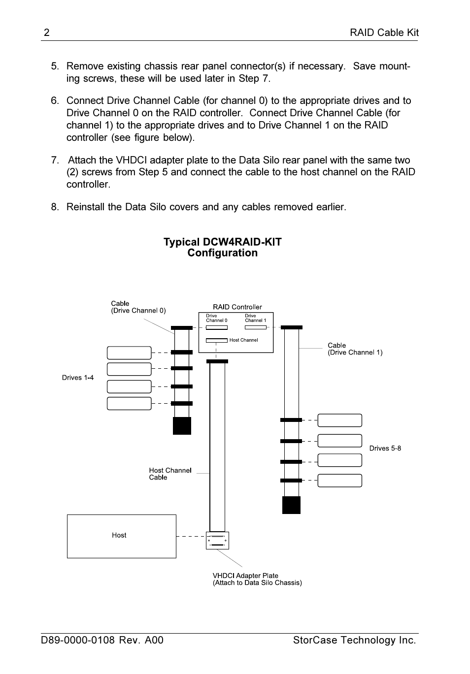 StorCase Technology DCW4RAID-KIT User Manual | Page 2 / 2