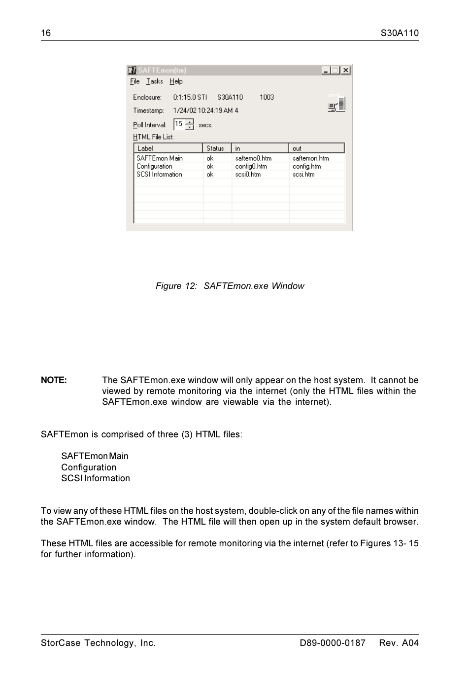 StorCase Technology DS550 User Manual | Page 16 / 22