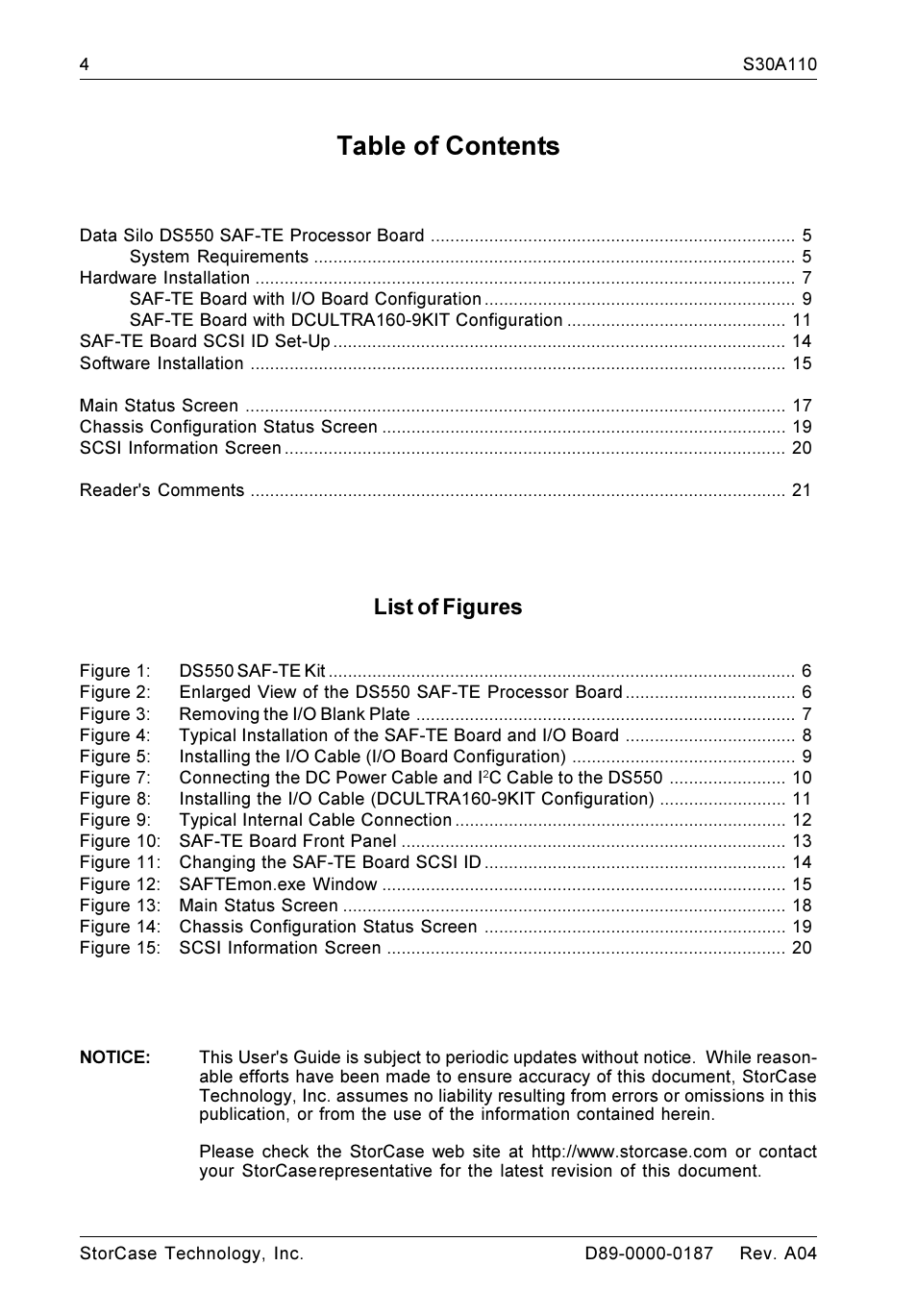 StorCase Technology DS550 User Manual | Page 4 / 22