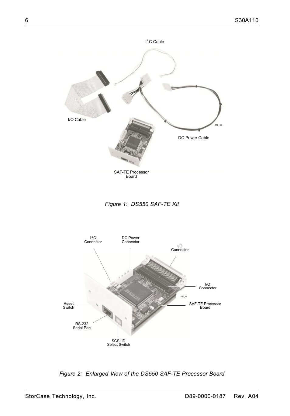 Figure 1: ds550 saf-te kit | StorCase Technology DS550 User Manual | Page 6 / 22