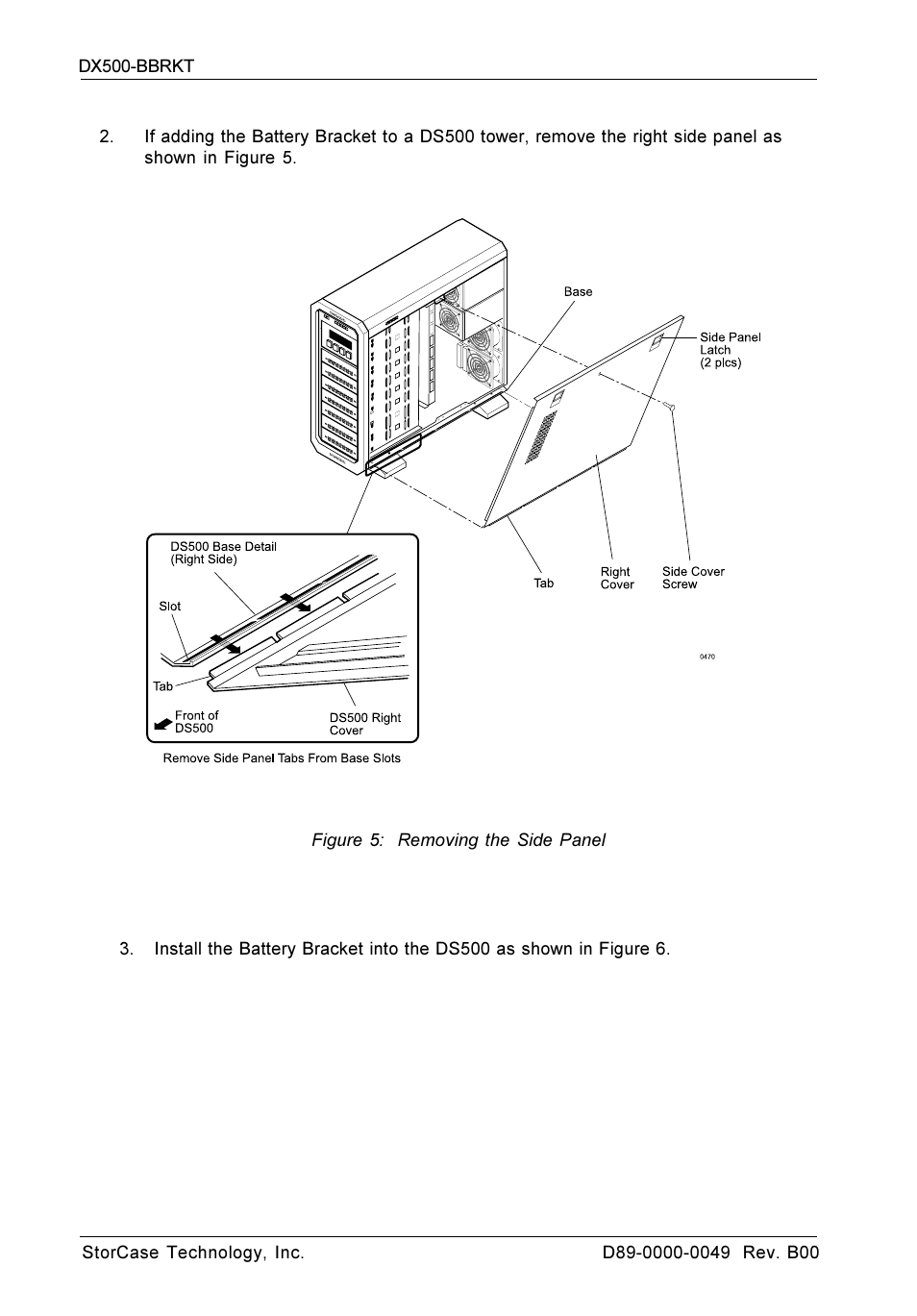 StorCase Technology DX500-BBRKT RAID User Manual | Page 4 / 6