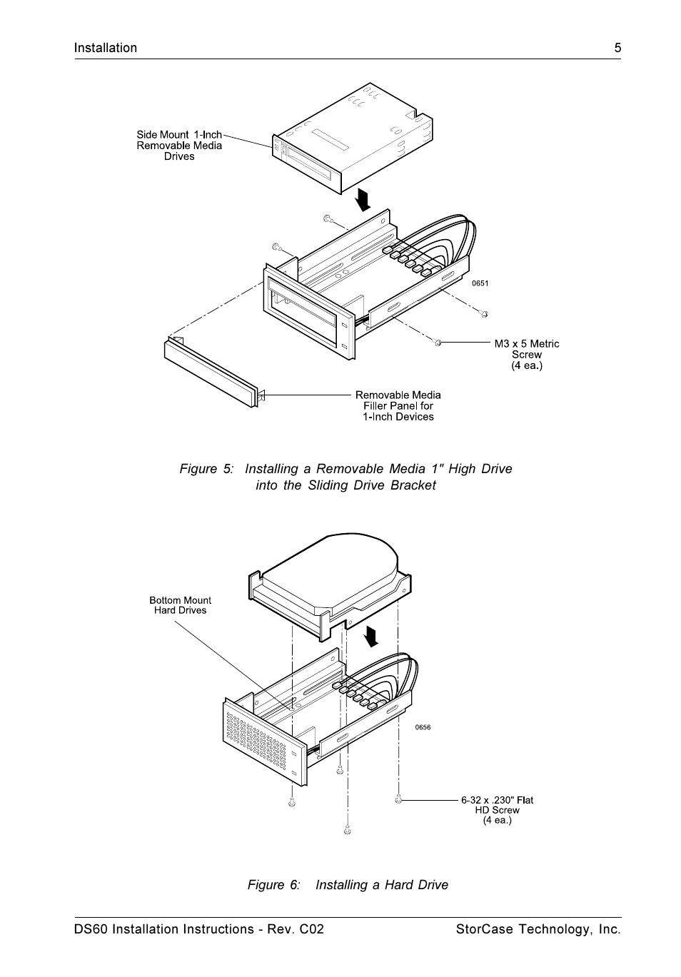 Figure 6: installing a hard drive | StorCase Technology DS60 User Manual | Page 8 / 15