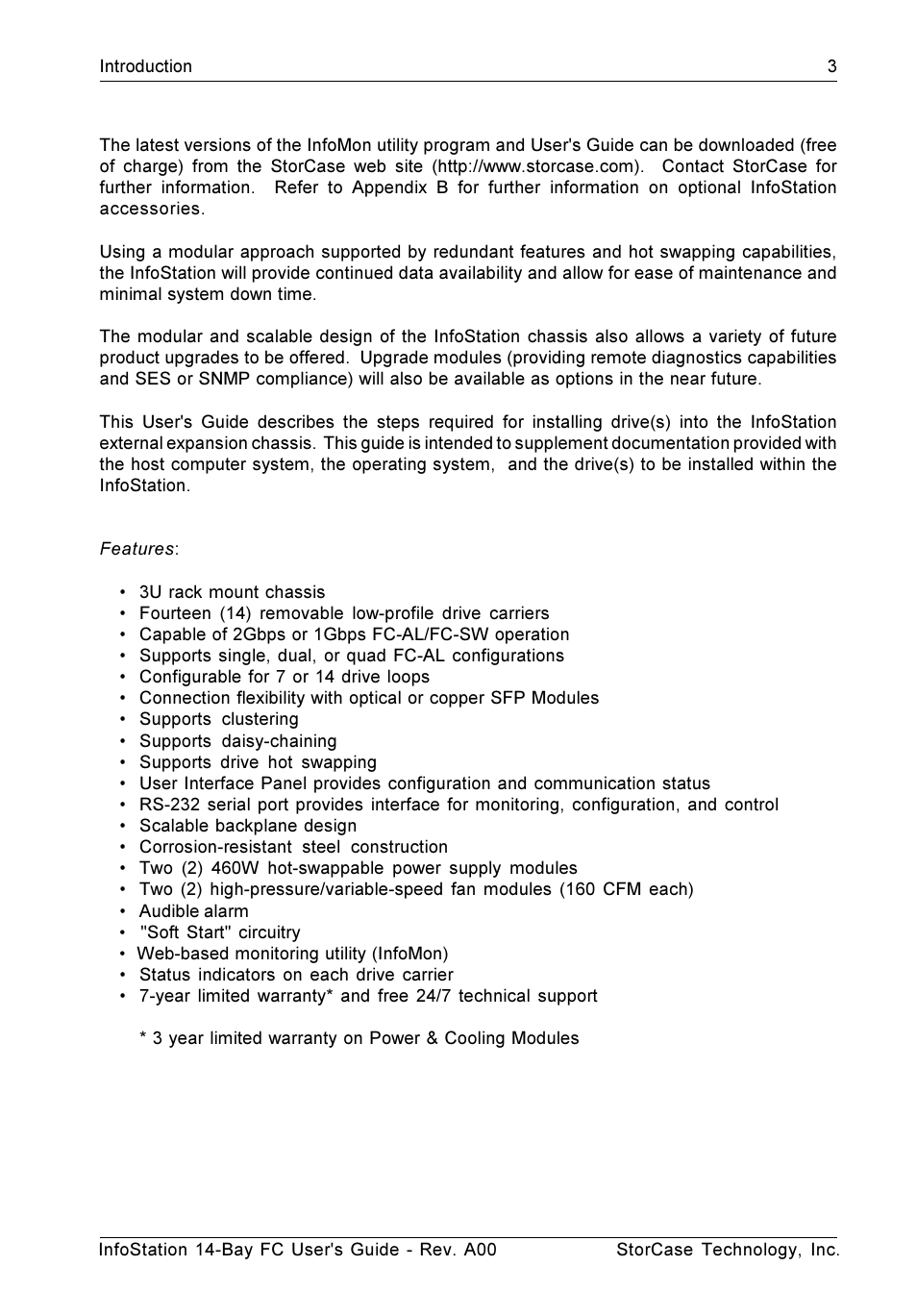 StorCase Technology 14-Bay 3U Fibre User Manual | Page 12 / 51