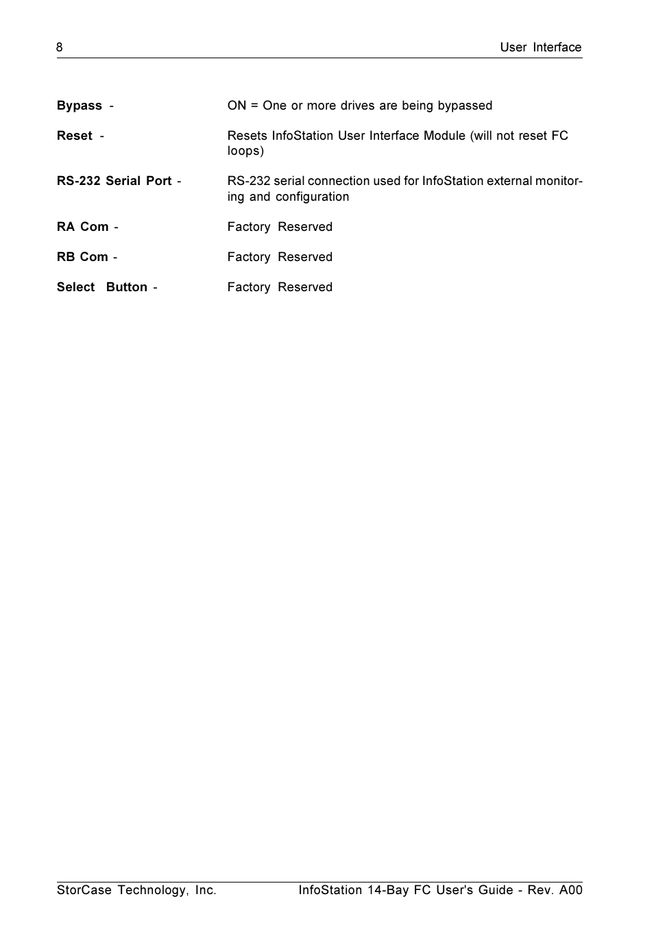 StorCase Technology 14-Bay 3U Fibre User Manual | Page 17 / 51