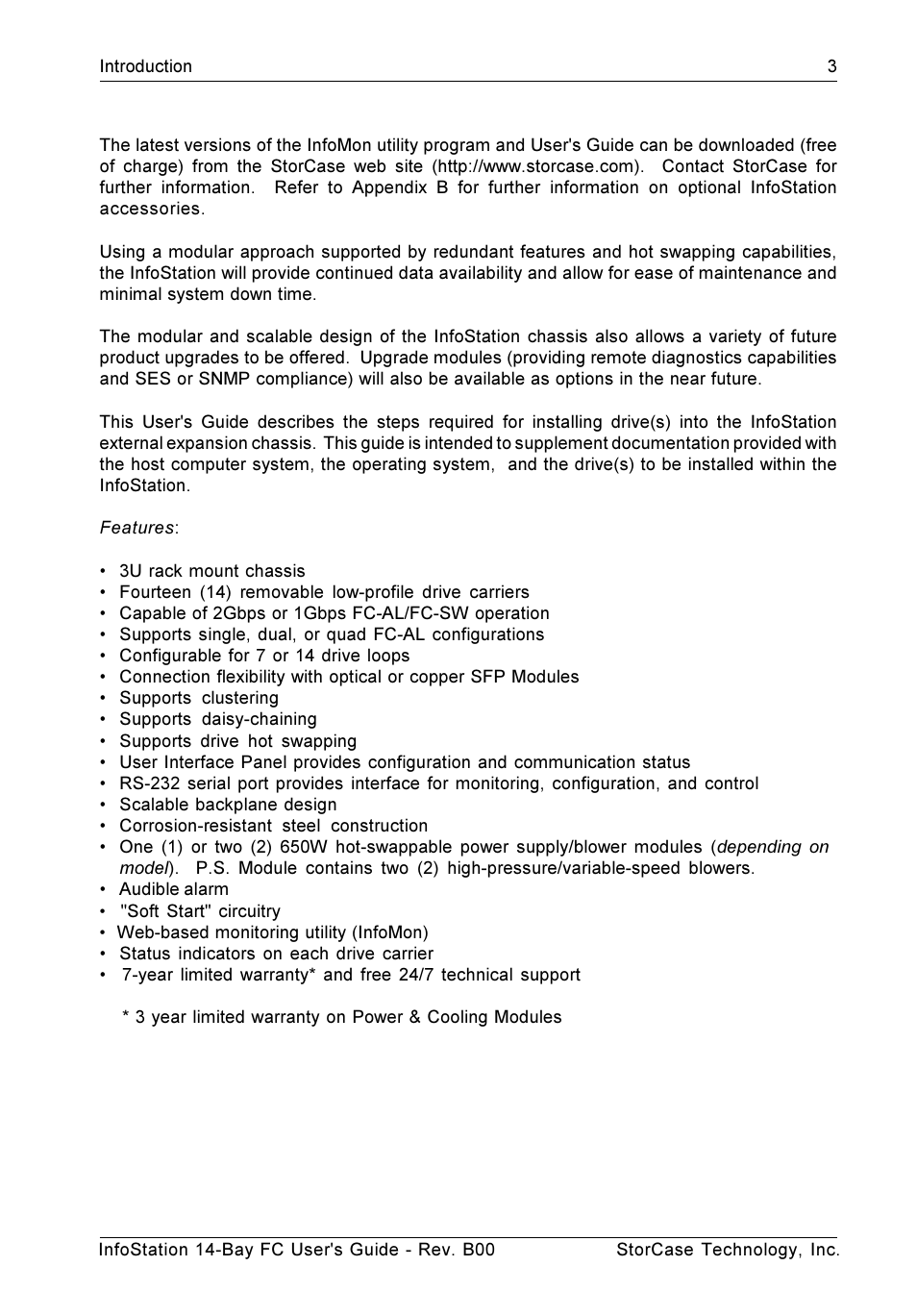 StorCase Technology 14-Bay 3U Fibre User Manual | Page 12 / 49