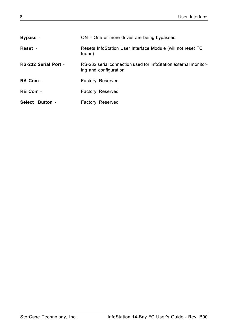 StorCase Technology 14-Bay 3U Fibre User Manual | Page 17 / 49
