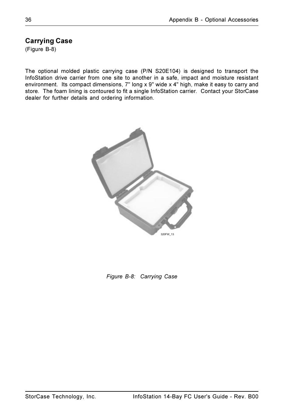 Carrying case | StorCase Technology 14-Bay 3U Fibre User Manual | Page 45 / 49