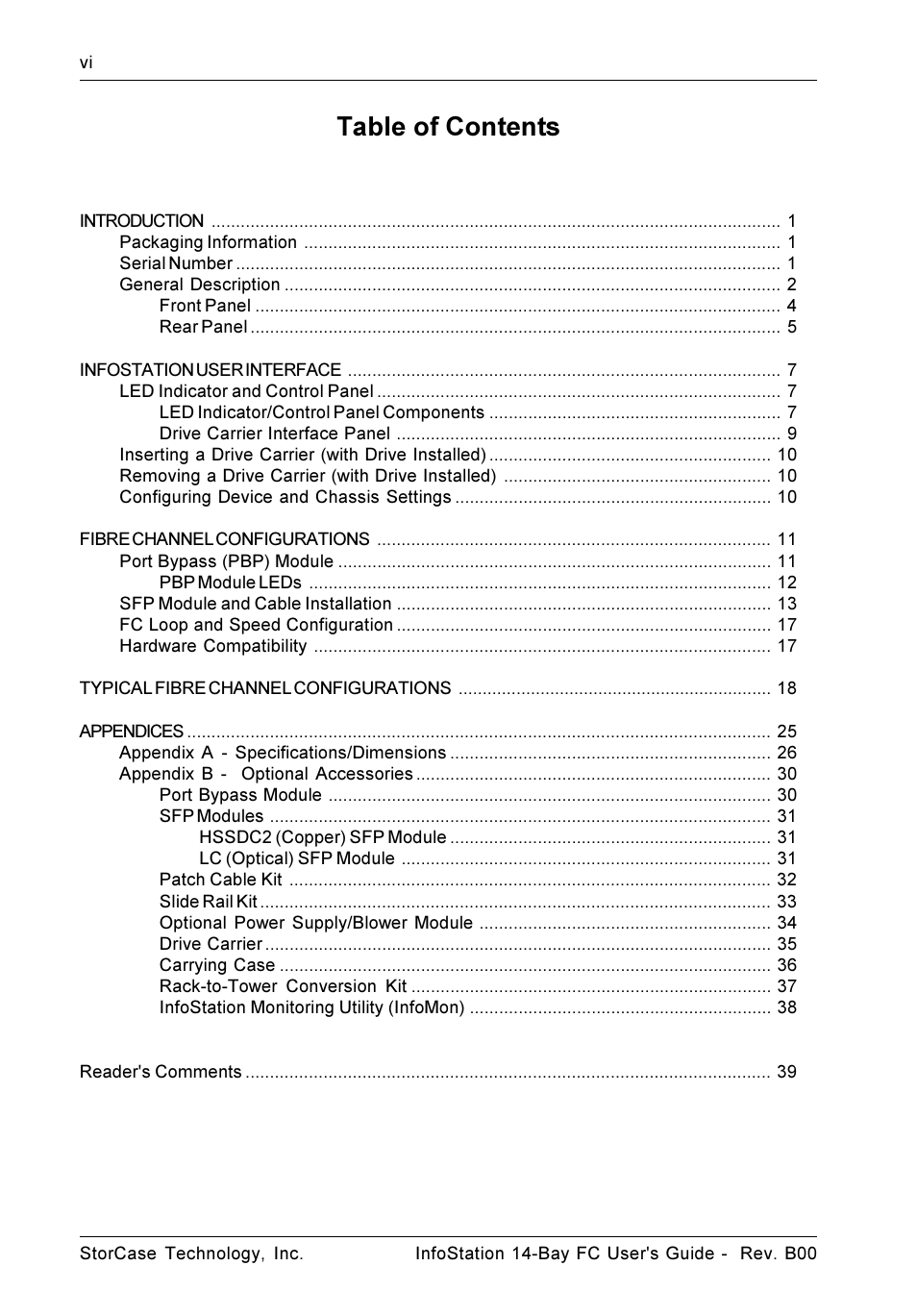 StorCase Technology 14-Bay 3U Fibre User Manual | Page 7 / 49