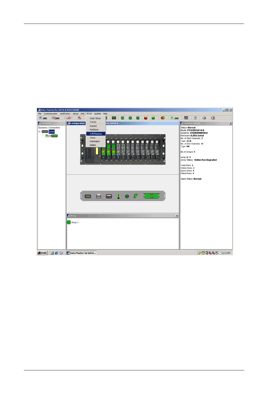 Lun mapping | StorCase Technology InfoStation 10-Bay 1U Ultra320/SATA User Manual | Page 49 / 119